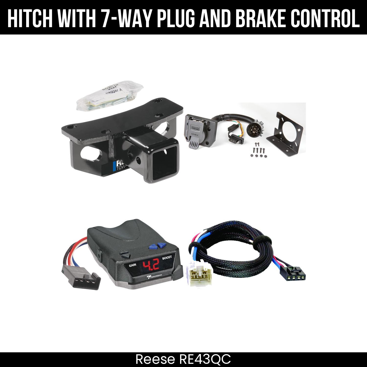 Trailer Hitch , 7-Way , Tekonsha Brake EVN Control