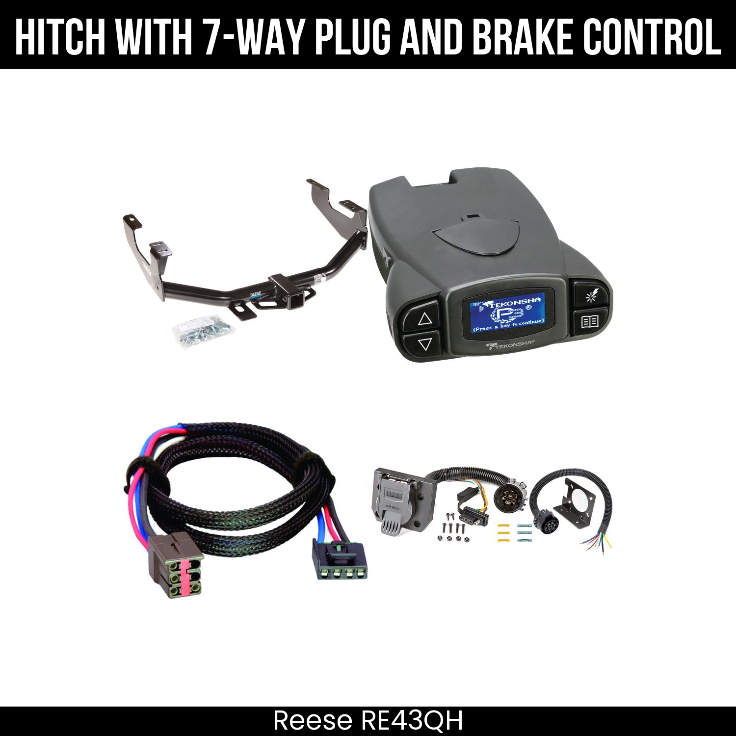 Trailer Hitch , 7-Way , Tekonsha Prodigy P3 Brake Control