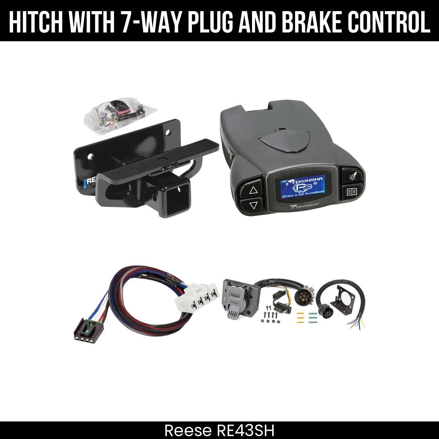 Trailer Hitch , 7-Way , Tekonsha Prodigy P3 Brake Control