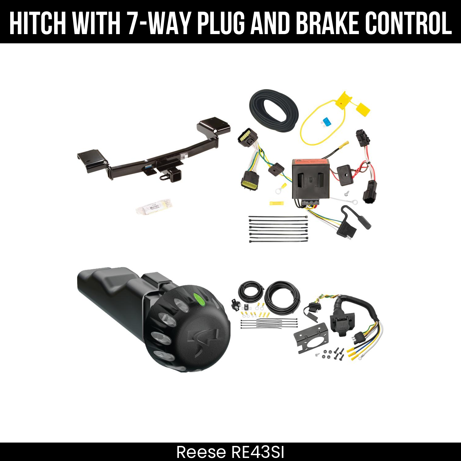 Trailer Hitch , 7-Way , Tekonsha Voyager iD Smart Brake Control