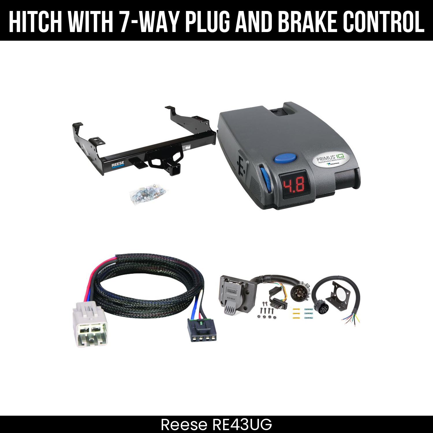 Trailer Hitch , 7-Way , Tekonsha Primus IQ Brake Control