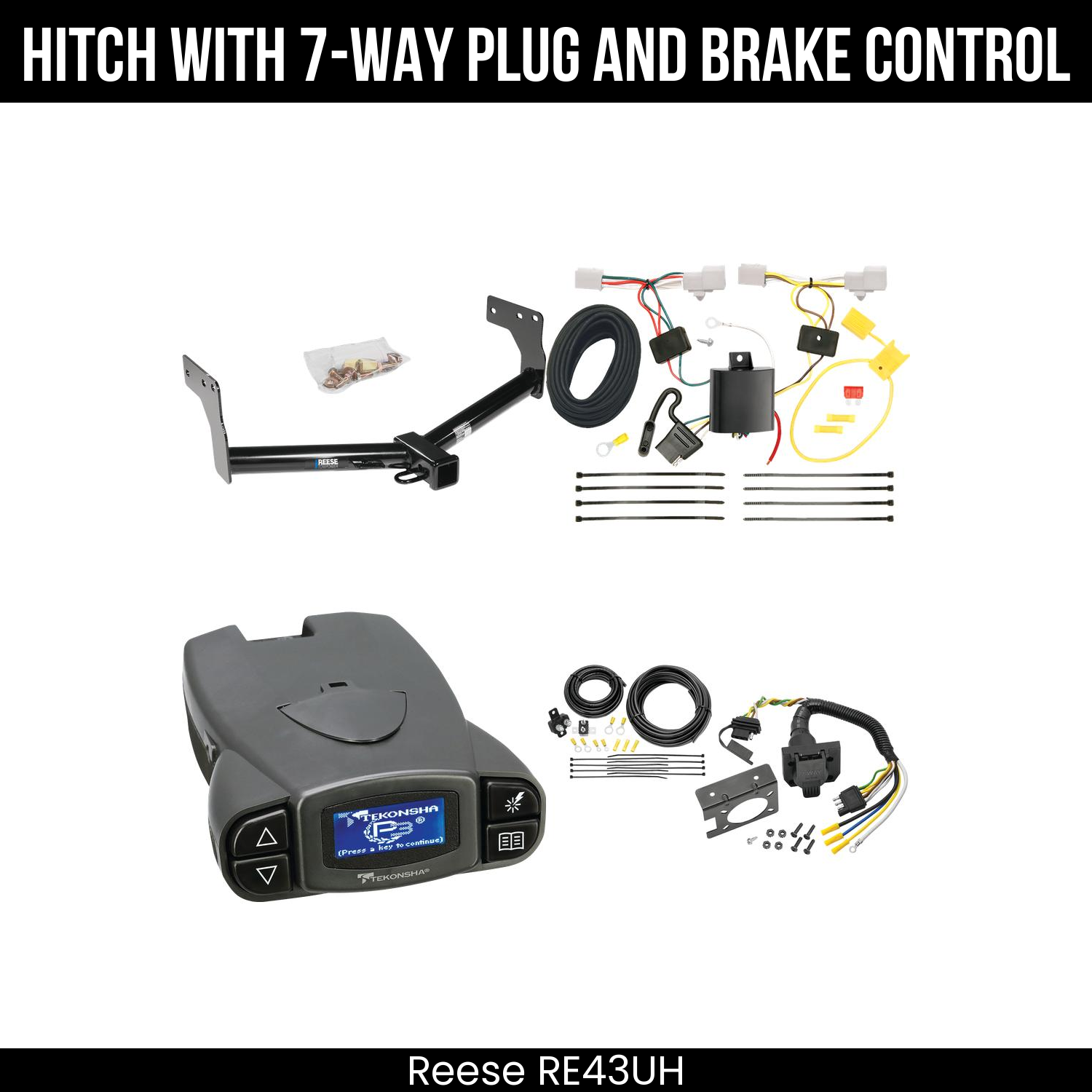 Trailer Hitch , 7-Way , Tekonsha Prodigy P3 Brake Control
