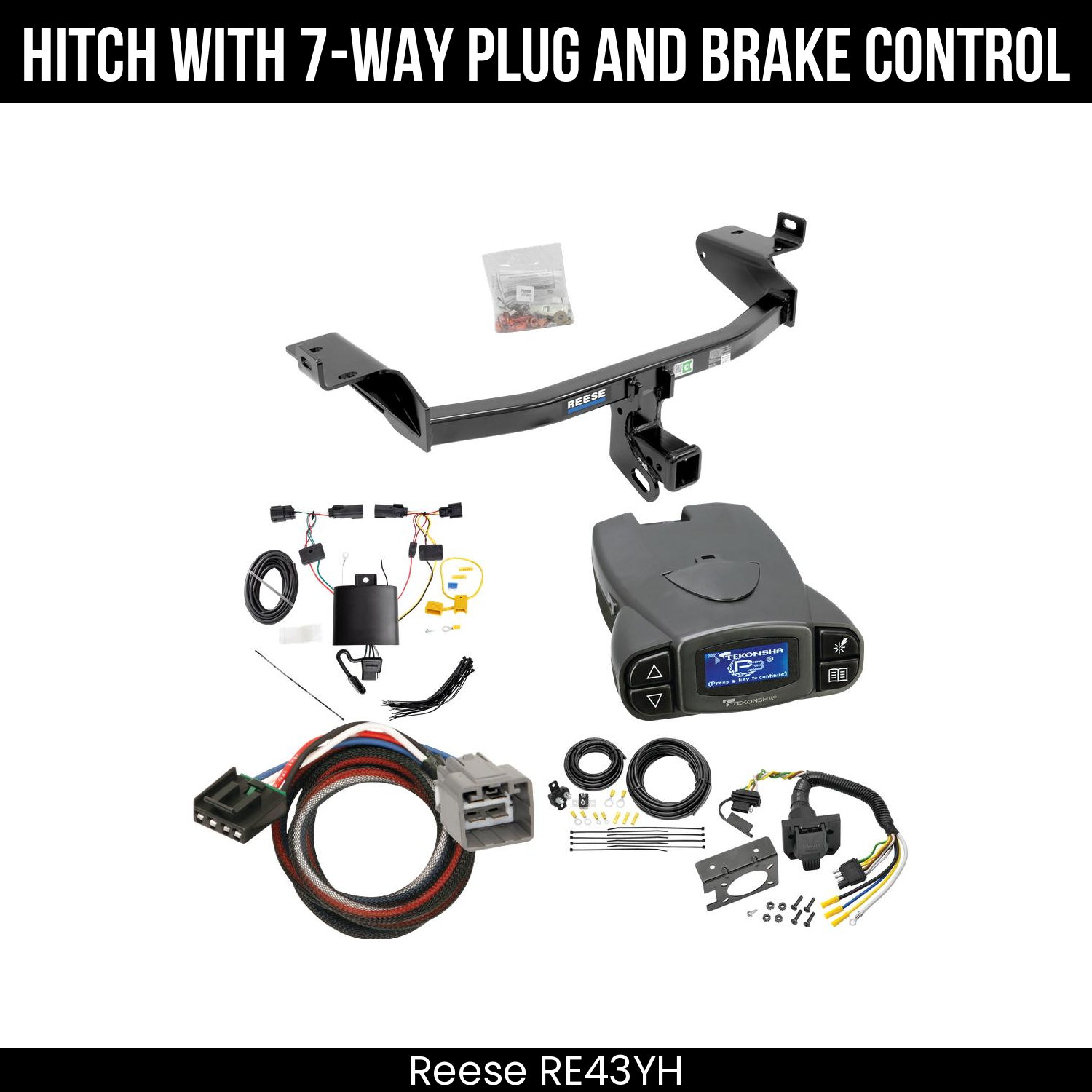 Trailer Hitch , 7-Way , Tekonsha Prodigy P3 Brake Control