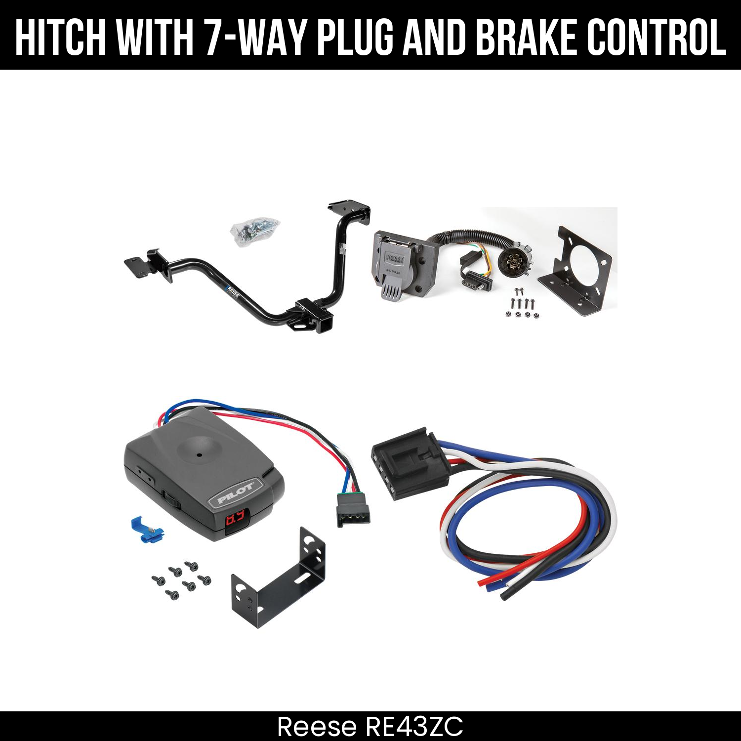 Trailer Hitch , 7-Way , Pro Series Pilot Brake Control