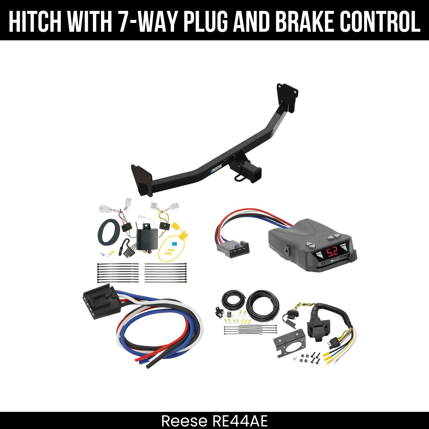 Trailer Hitch , 7-Way , Tekonsha Brakeman IV Brake Control