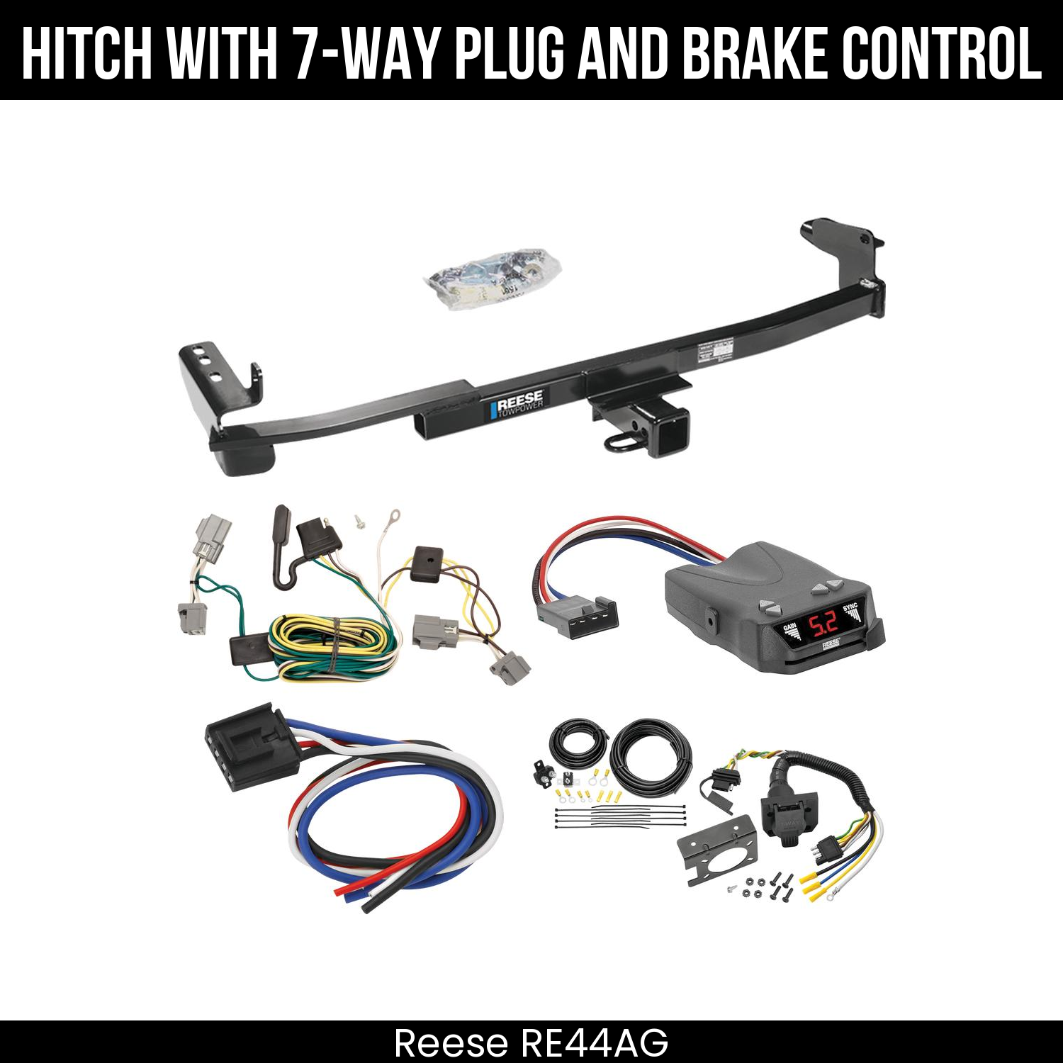 Trailer Hitch , 7-Way , Reese Brakeman IV Brake Control