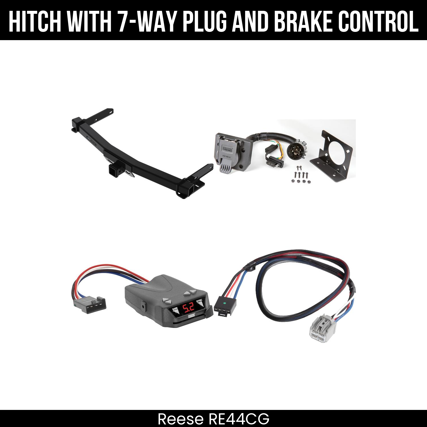 Trailer Hitch , 7-Way , Reese Brakeman IV Brake Control