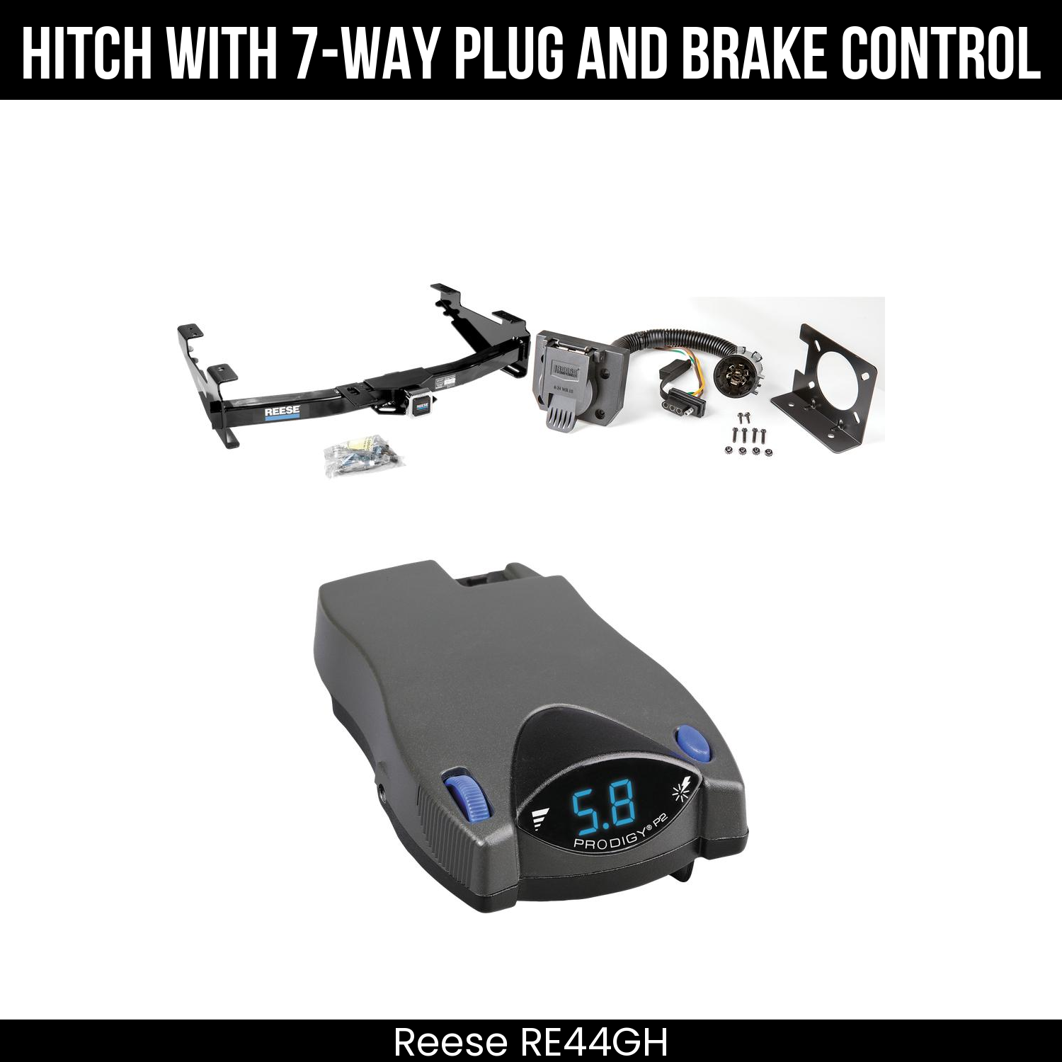 Trailer Hitch , 7-Way , Tekonsha Prodigy P2 Brake Control