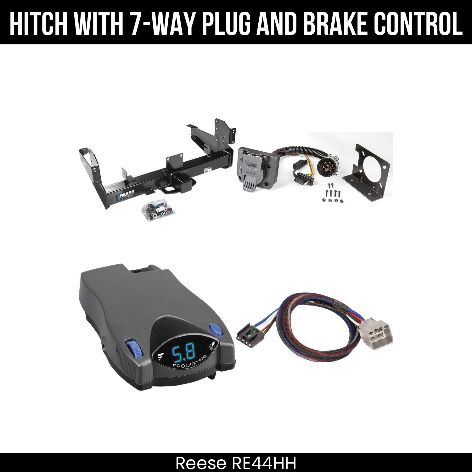 Trailer Hitch , 7-Way , Tekonsha Prodigy P2 Brake Control