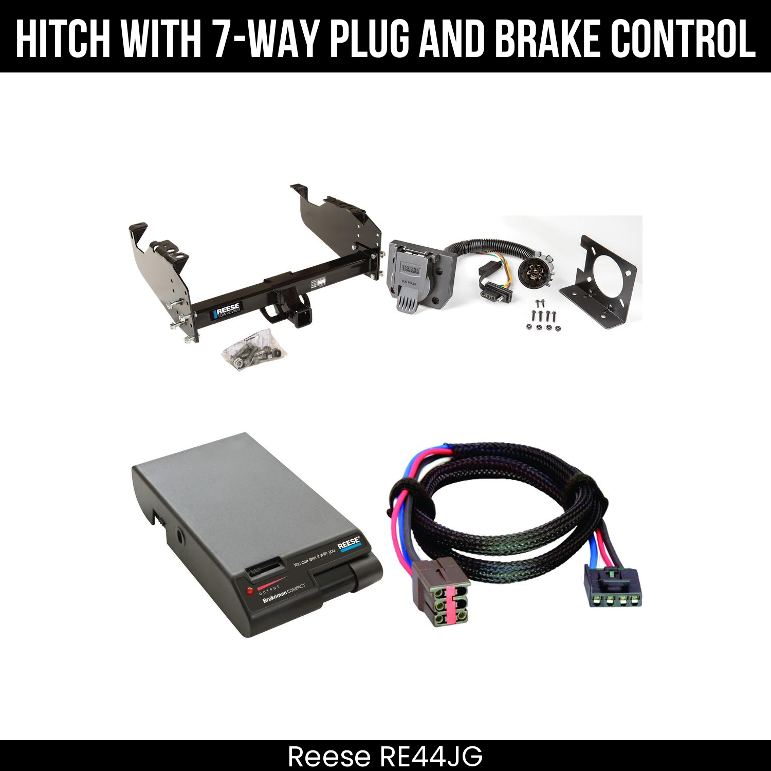 Trailer Hitch , 7-Way , Reese Brakeman Brake Control