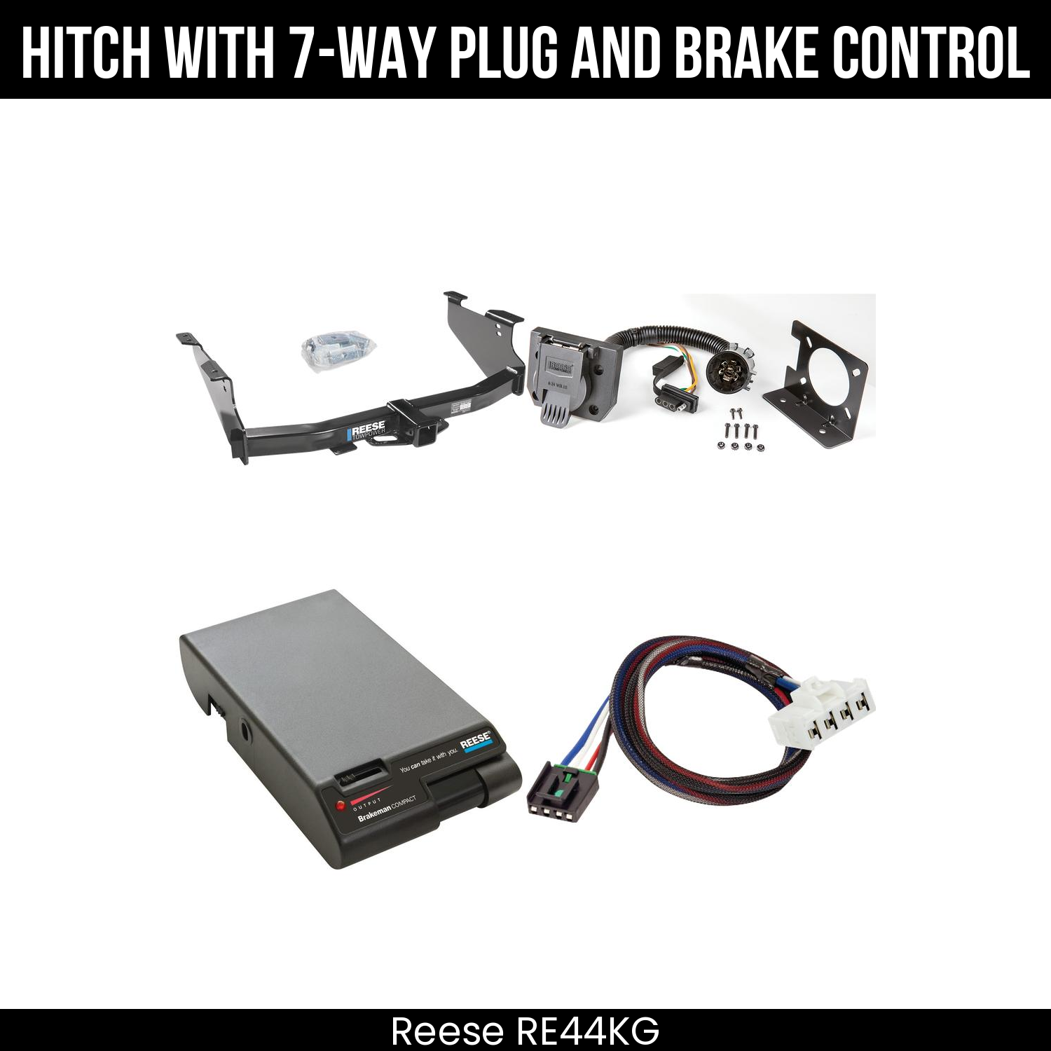 Trailer Hitch , 7-Way , Reese Brakeman Brake Control