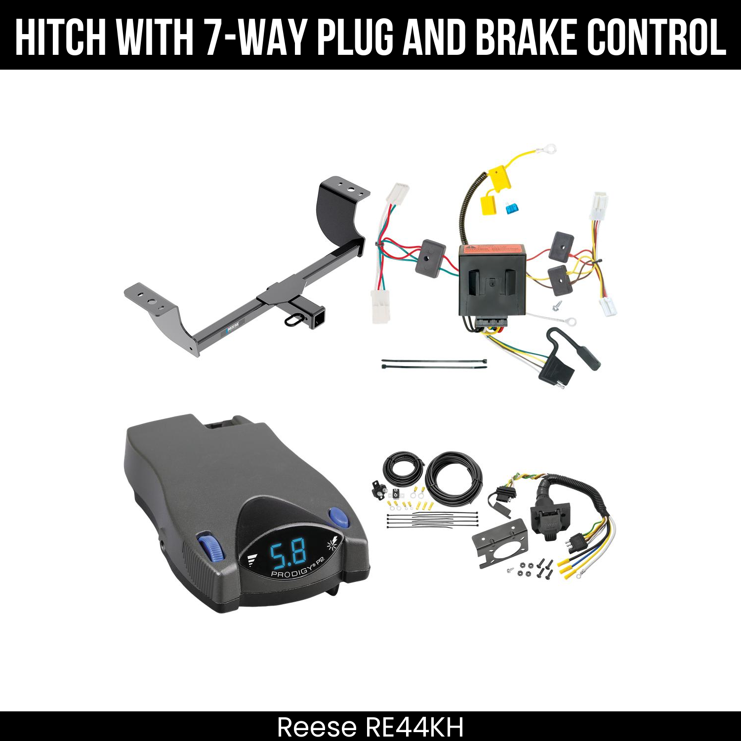 Trailer Hitch , 7-Way , Tekonsha Prodigy P2 Brake Control