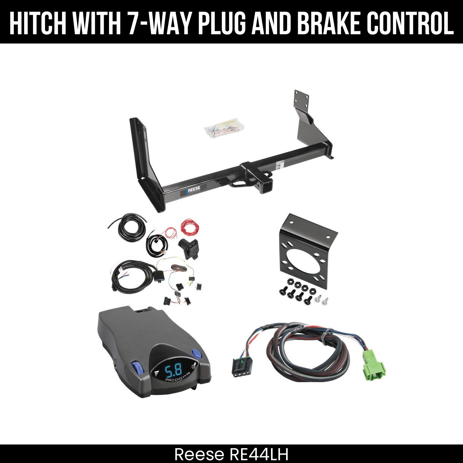 Trailer Hitch , 7-Way , Tekonsha Prodigy P2 Brake Control