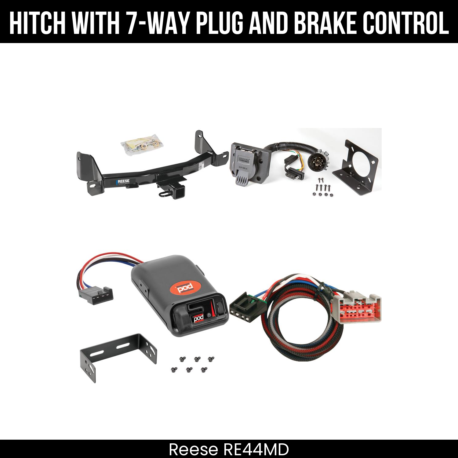 Trailer Hitch , 7-Way , Pro Series POD Brake Control