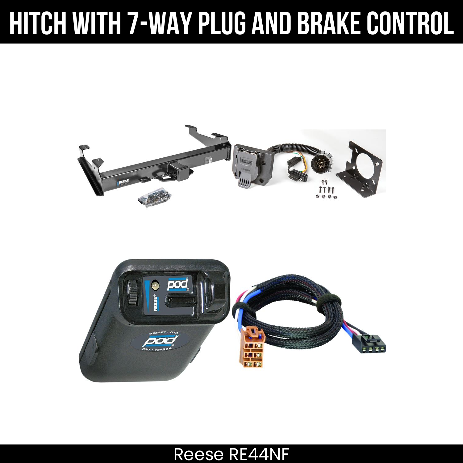 Trailer Hitch , 7-Way , Reese POD Brake Control