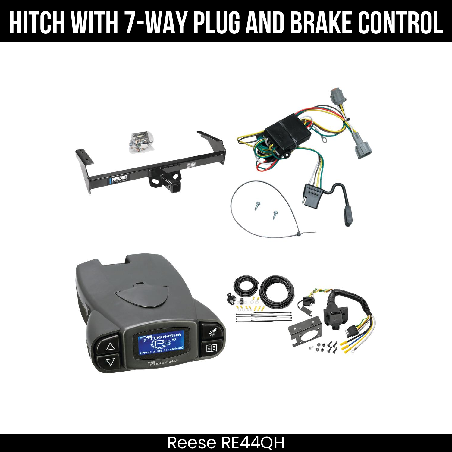 Trailer Hitch , 7-Way , Tekonsha Prodigy P3 Brake Control