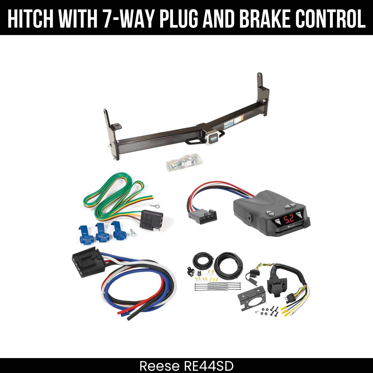 Trailer Hitch , 7-Way , Tekonsha Brakeman IV Brake Control