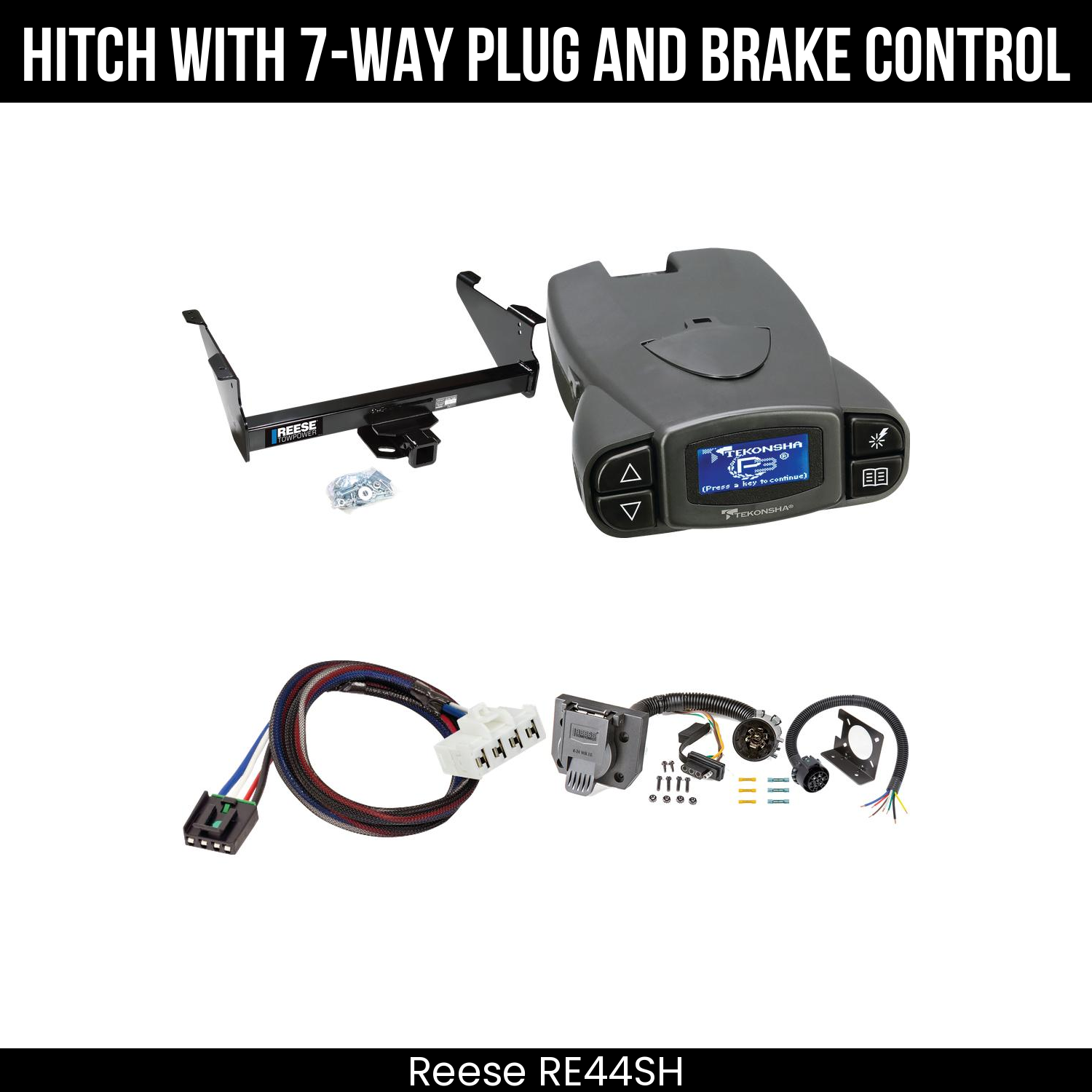Trailer Hitch , 7-Way , Tekonsha Prodigy P3 Brake Control