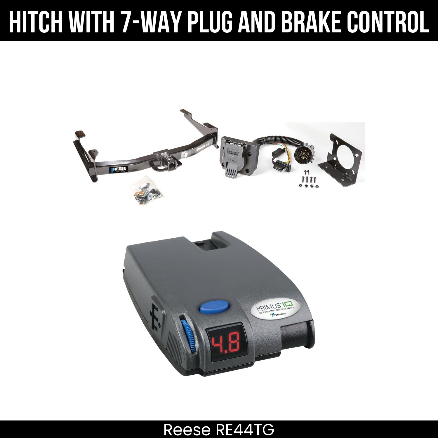 Trailer Hitch , 7-Way , Tekonsha Primus IQ Brake Control