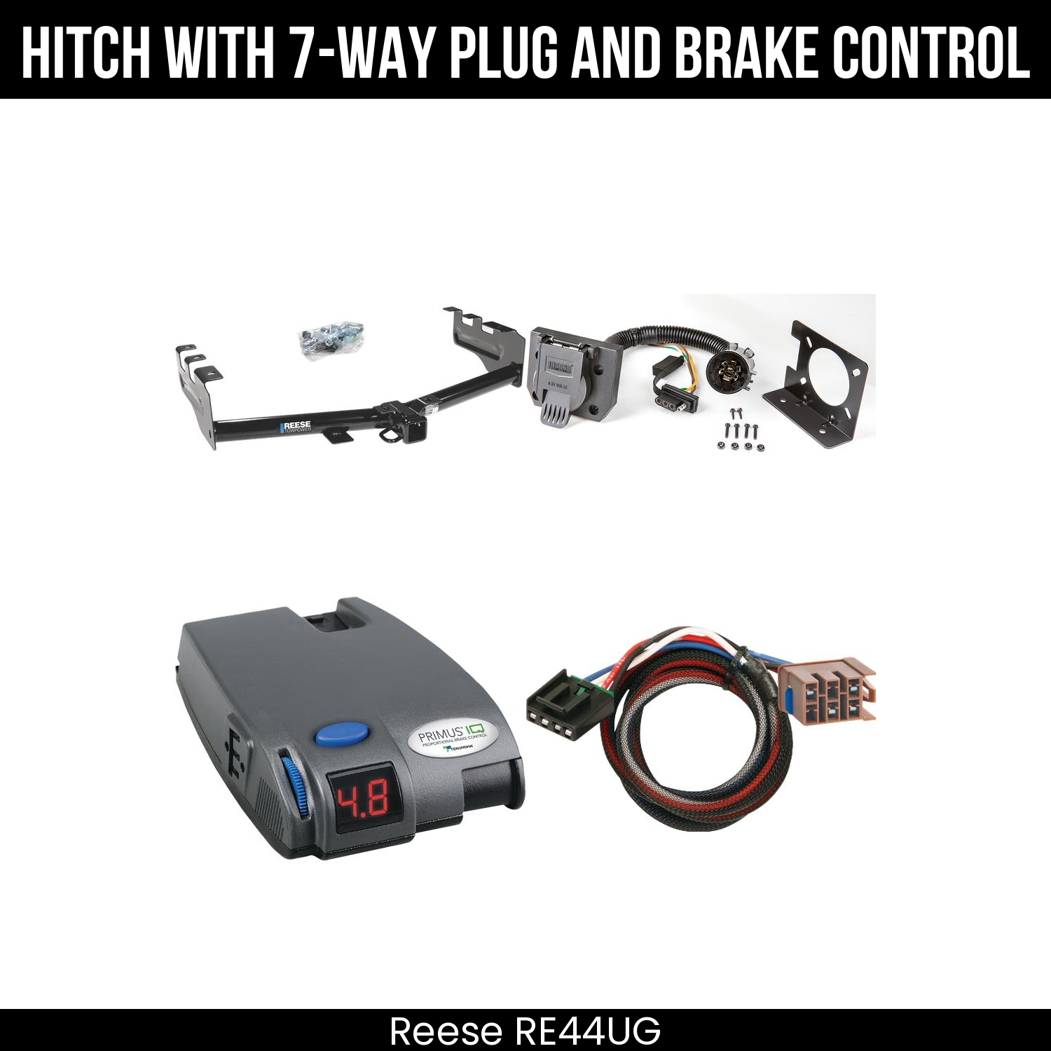 Trailer Hitch , 7-Way , Tekonsha Primus IQ Brake Control