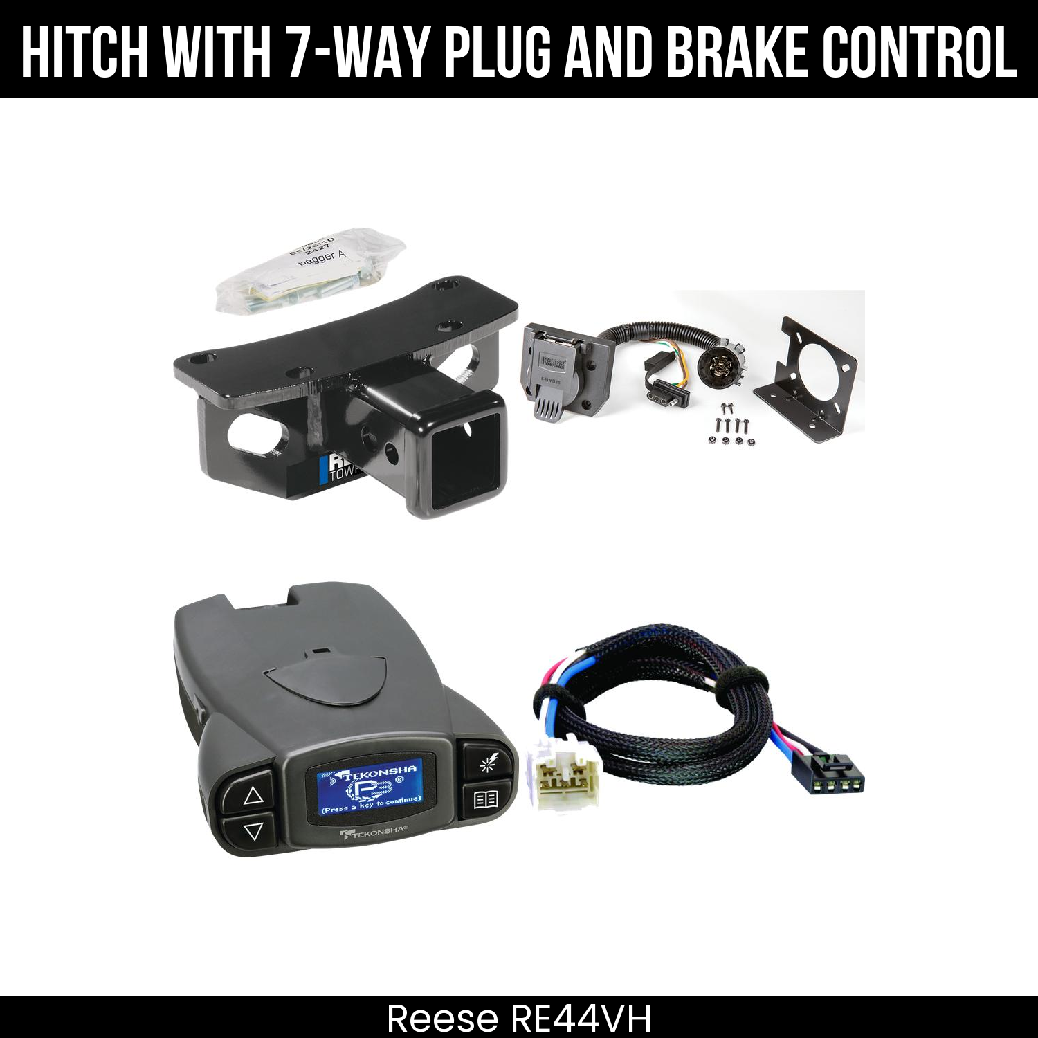 Trailer Hitch , 7-Way , Tekonsha Prodigy P3 Brake Control