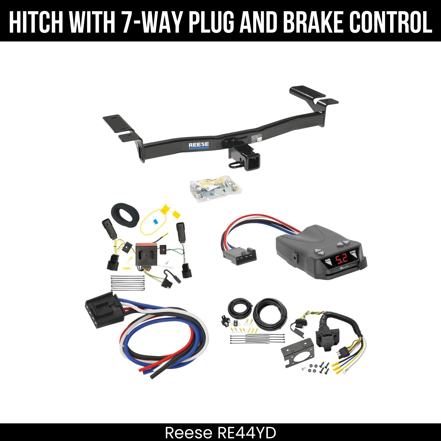 Trailer Hitch , 7-Way , Tekonsha Brakeman IV Brake Control