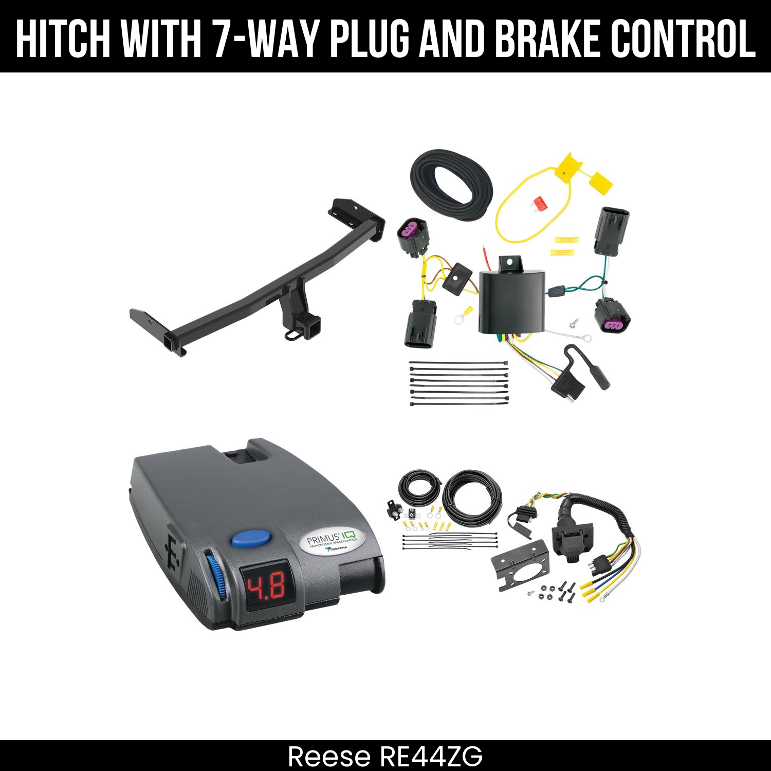 Trailer Hitch , 7-Way , Tekonsha Primus IQ Brake Control
