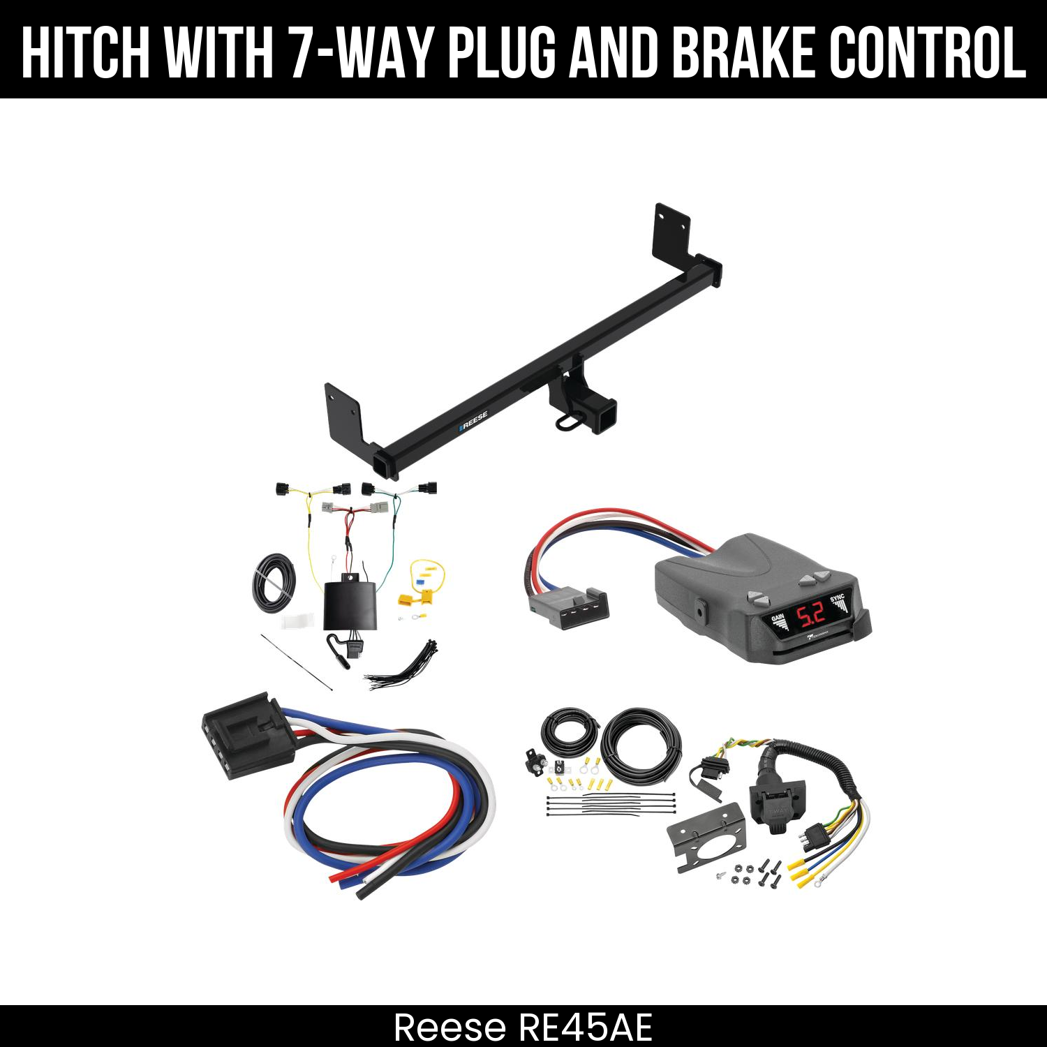 Trailer Hitch , 7-Way , Tekonsha Brakeman IV Brake Control
