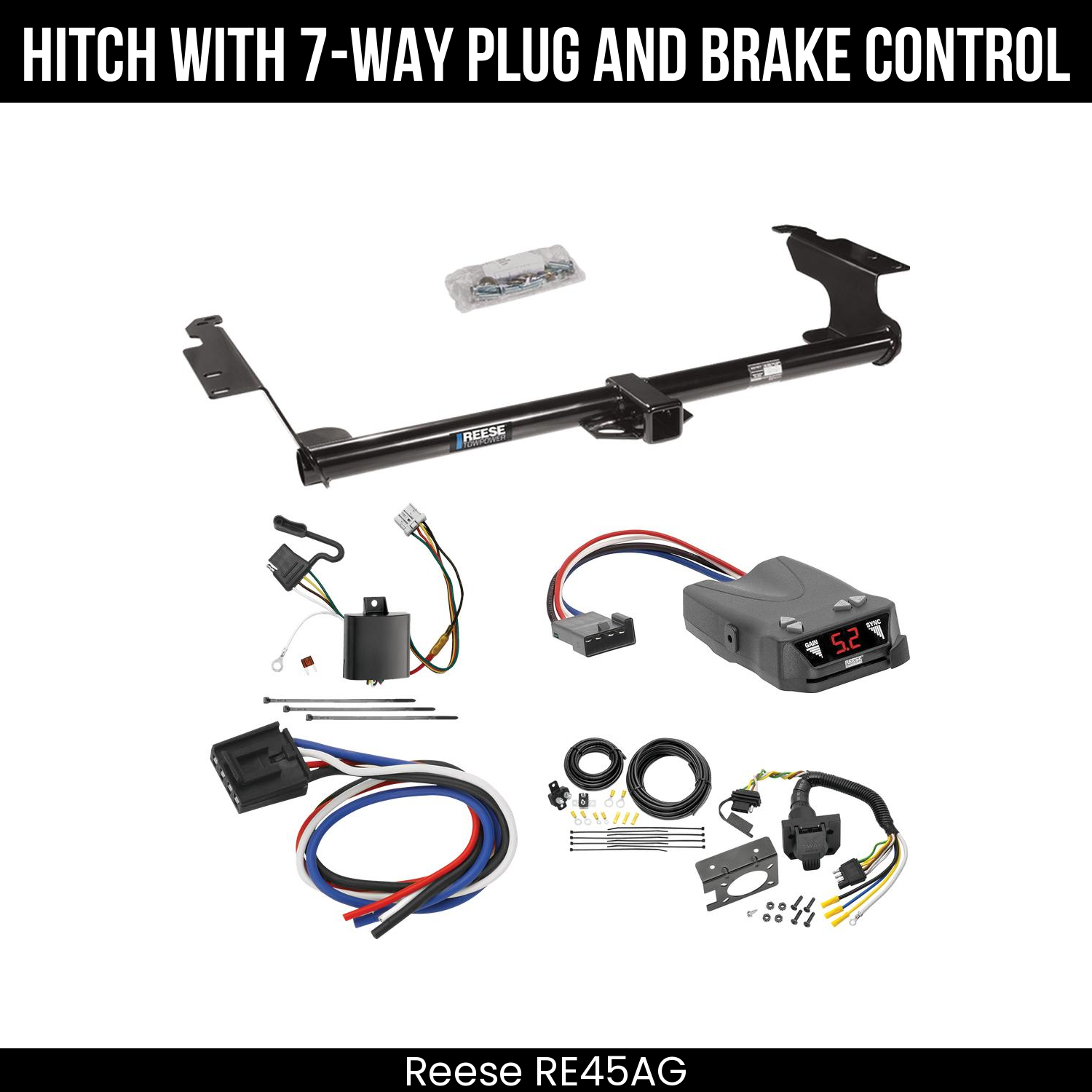 Trailer Hitch , 7-Way , Reese Brakeman IV Brake Control