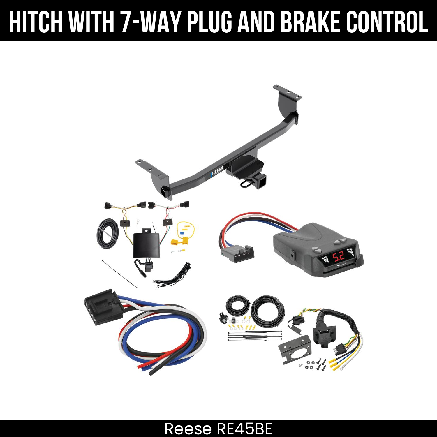 Trailer Hitch , 7-Way , Tekonsha Brakeman IV Brake Control