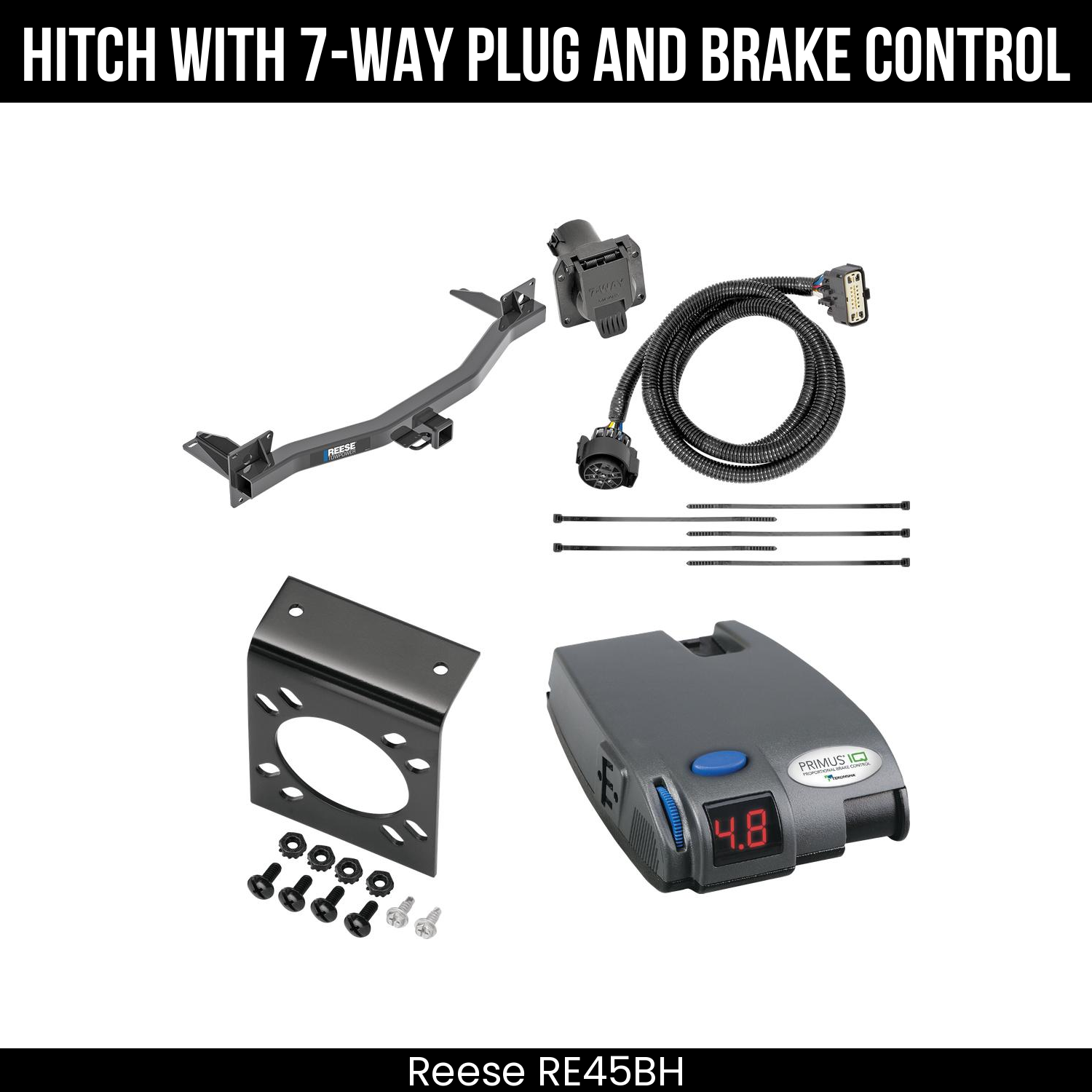 Trailer Hitch , 7-Way , Tekonsha Primus IQ Brake Control