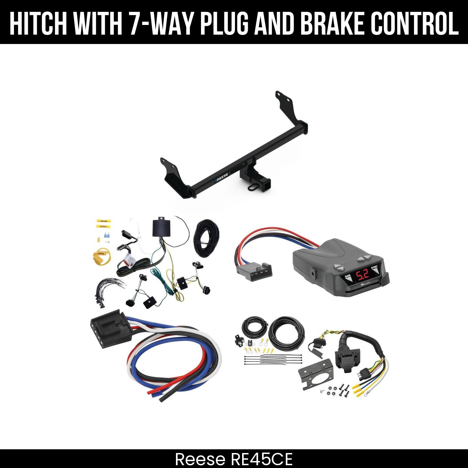 Trailer Hitch , 7-Way , Tekonsha Brakeman IV Brake Control
