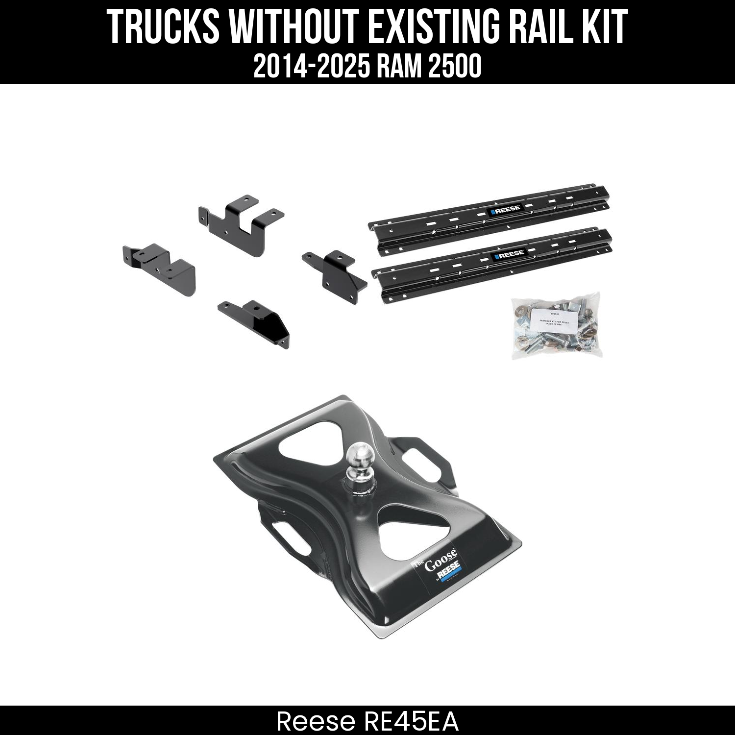 5th Wheel Hitch Custom Bracket,5th Wheel Hitch Rails Only,The Goose 5th Wheel Gooseneck Hitch
