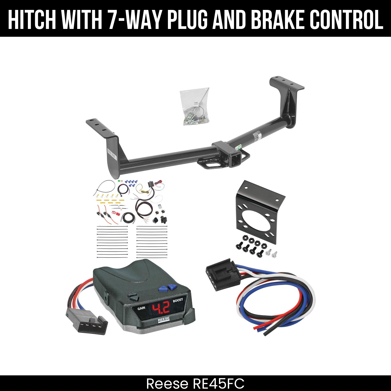 Trailer Hitch , 7-Way , Reese Brake EVN Control