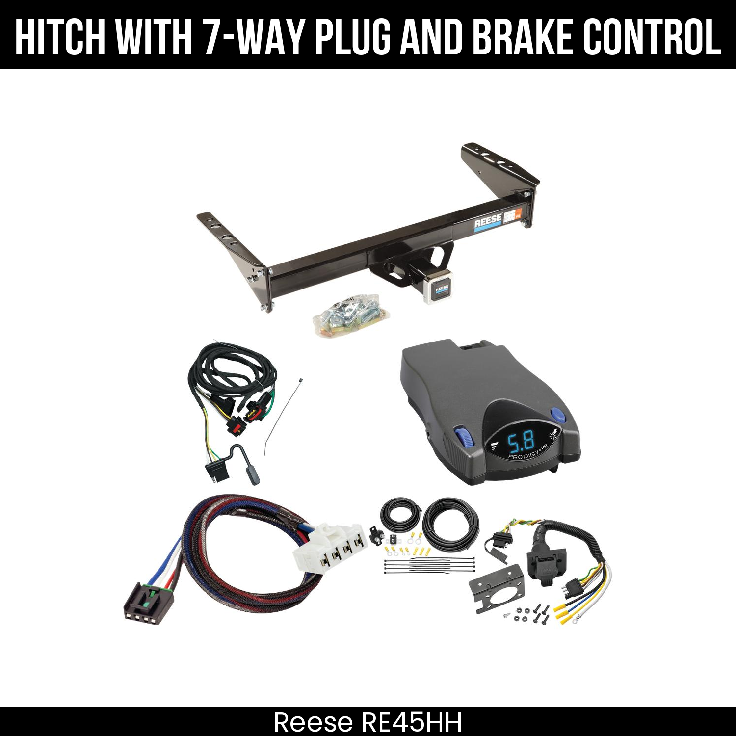 Trailer Hitch , 7-Way , Tekonsha Prodigy P2 Brake Control