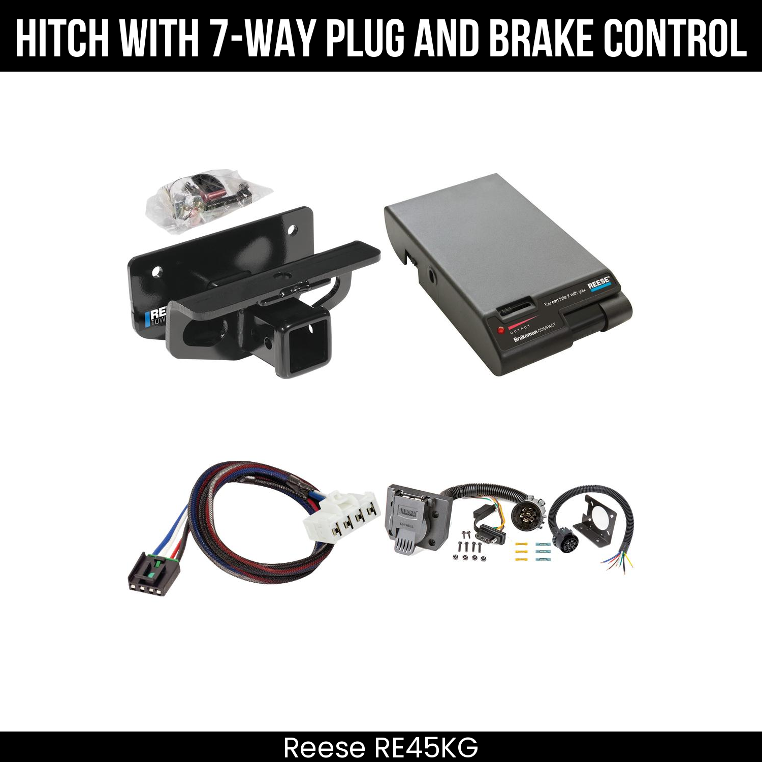 Trailer Hitch , 7-Way , Reese Brakeman Brake Control
