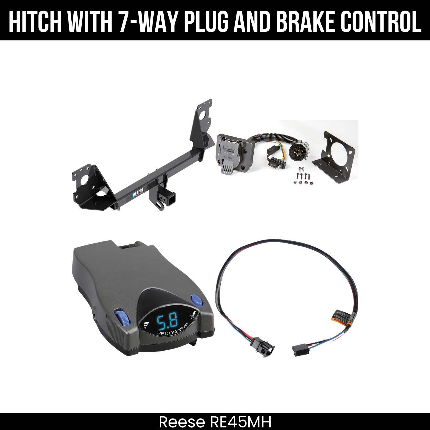 Trailer Hitch , 7-Way , Tekonsha Prodigy P2 Brake Control