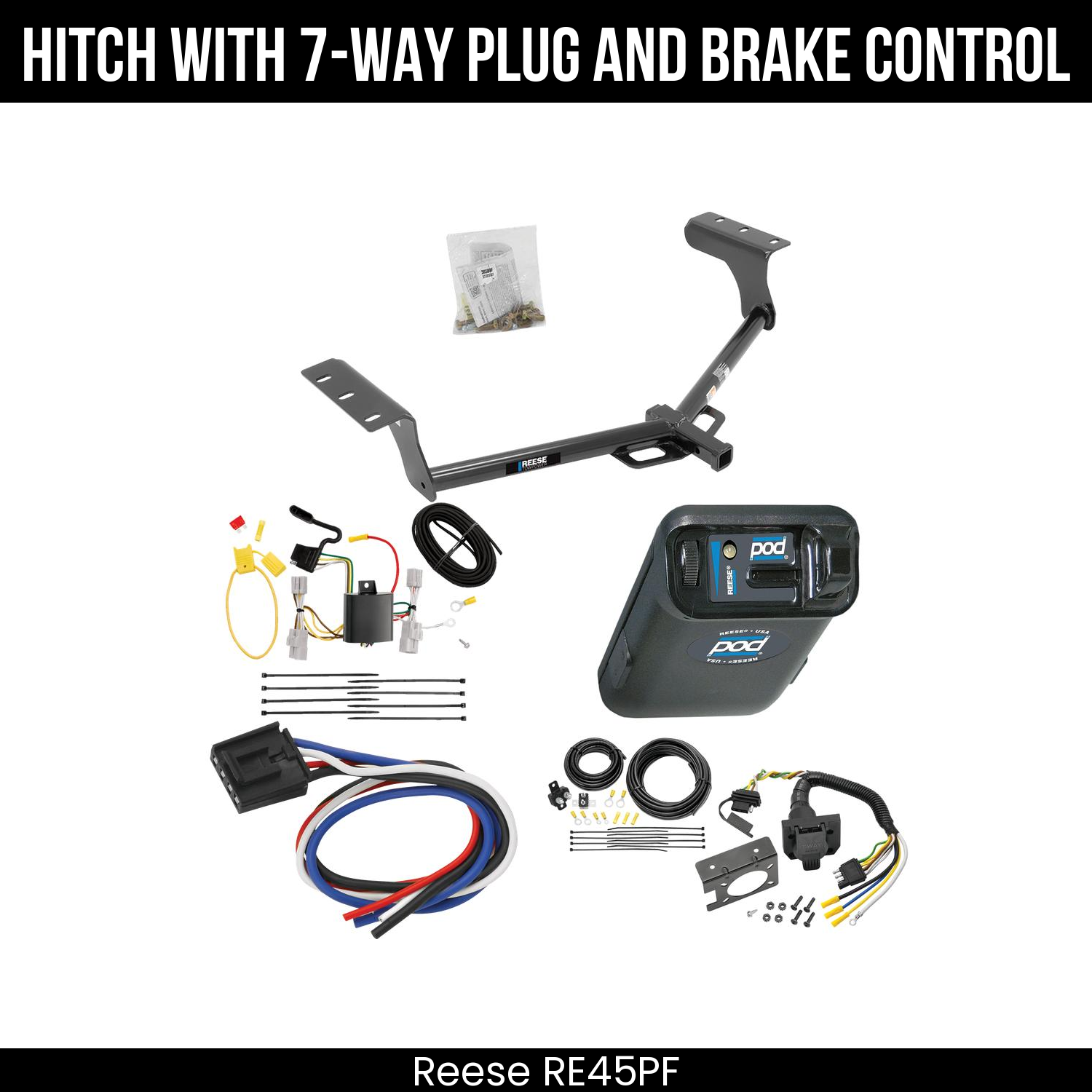 Trailer Hitch , 7-Way , Reese POD Brake Control