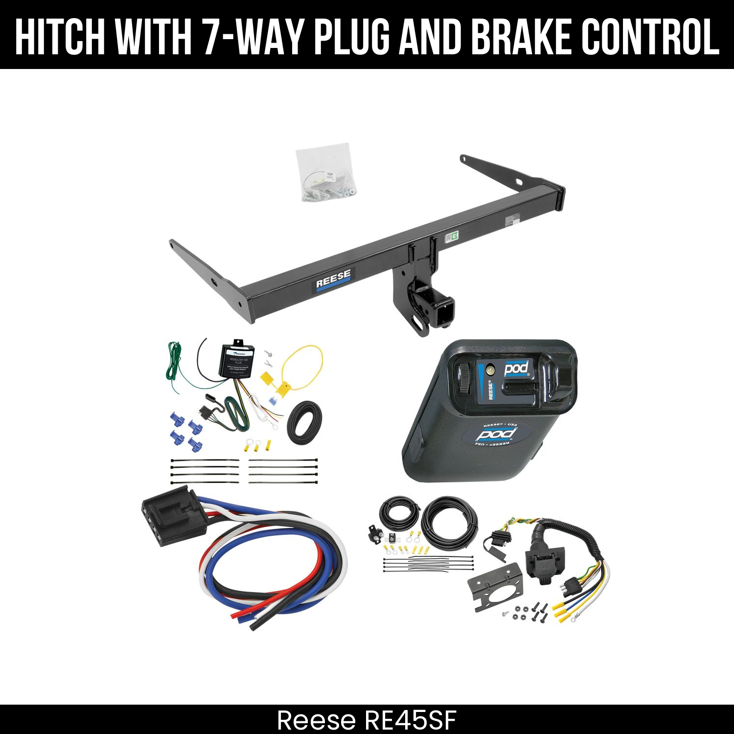Trailer Hitch , 7-Way , Reese POD Brake Control