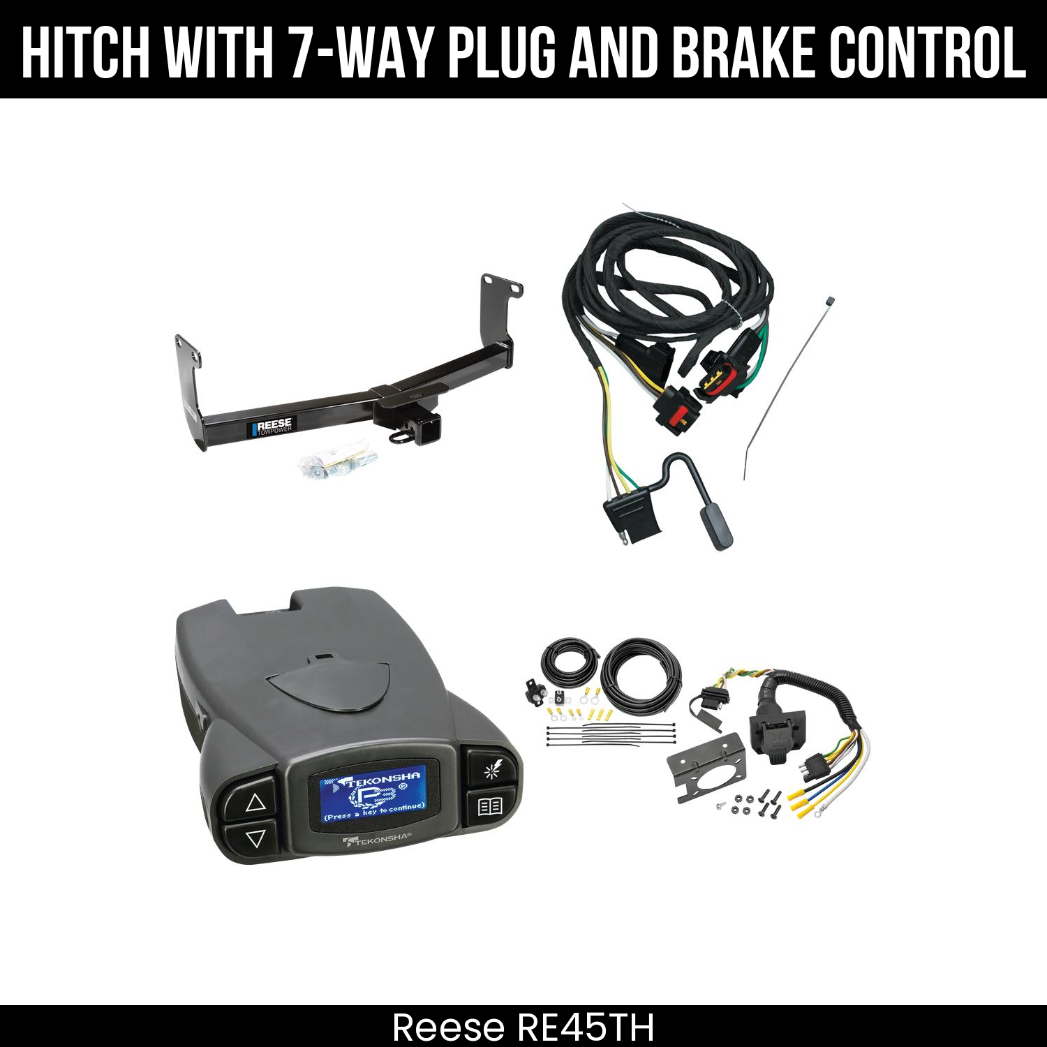 Trailer Hitch , 7-Way , Tekonsha Prodigy P3 Brake Control