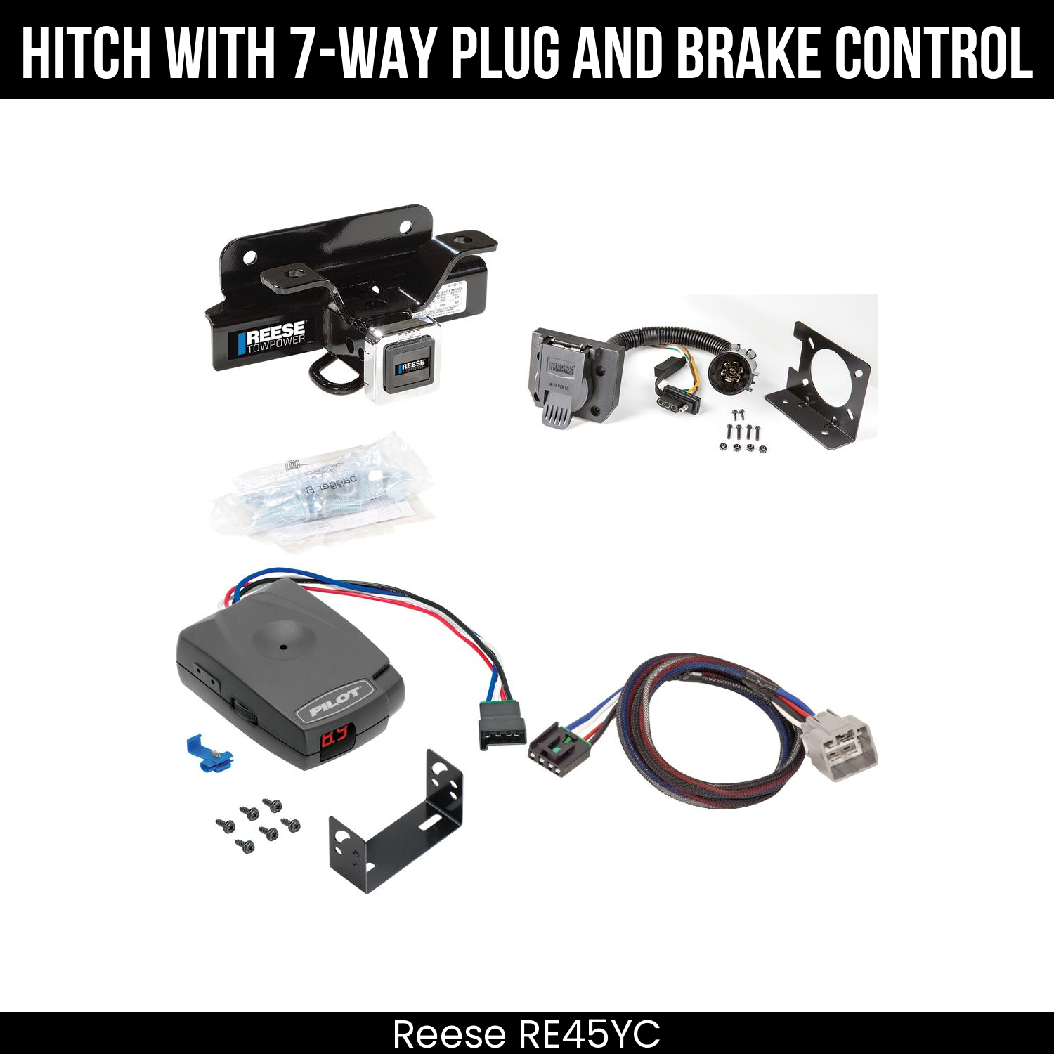 Trailer Hitch , 7-Way , Pro Series Pilot Brake Control