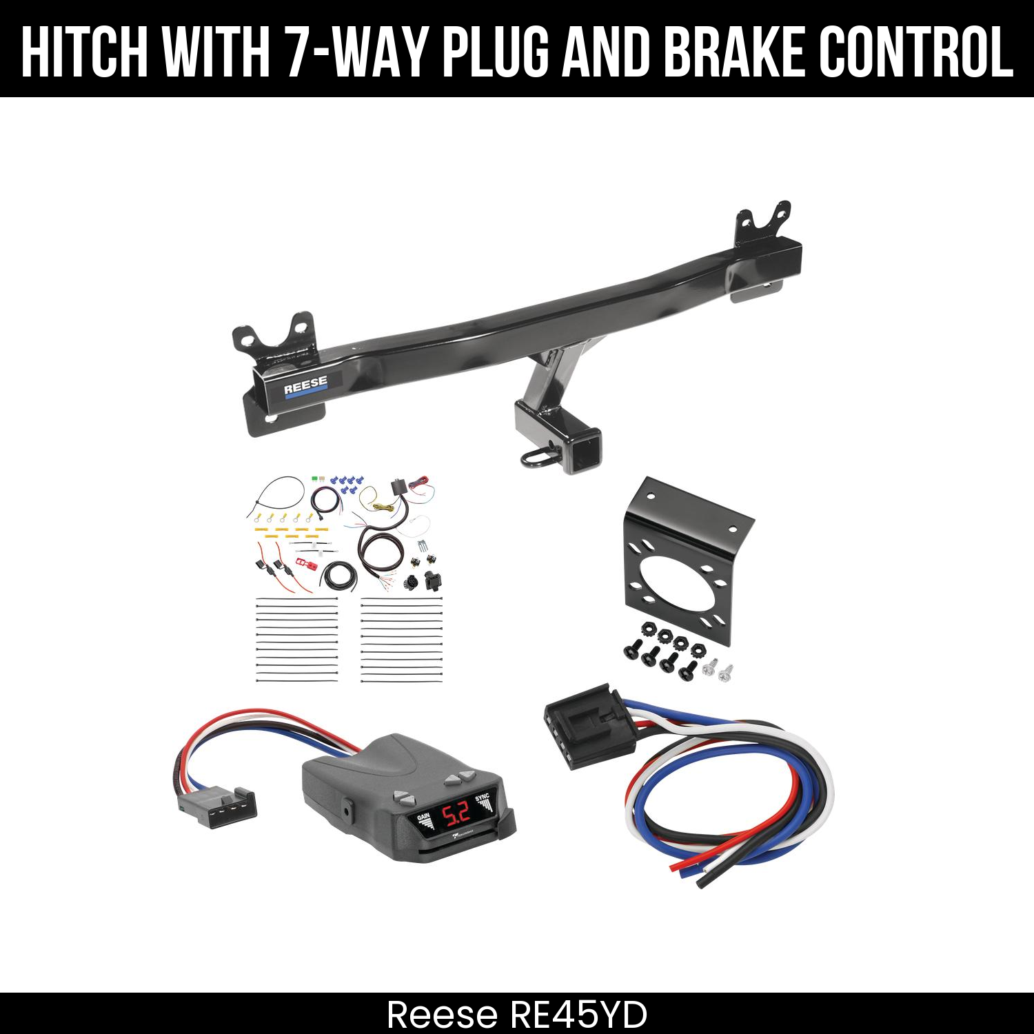 Trailer Hitch , 7-Way , Tekonsha Brakeman IV Brake Control