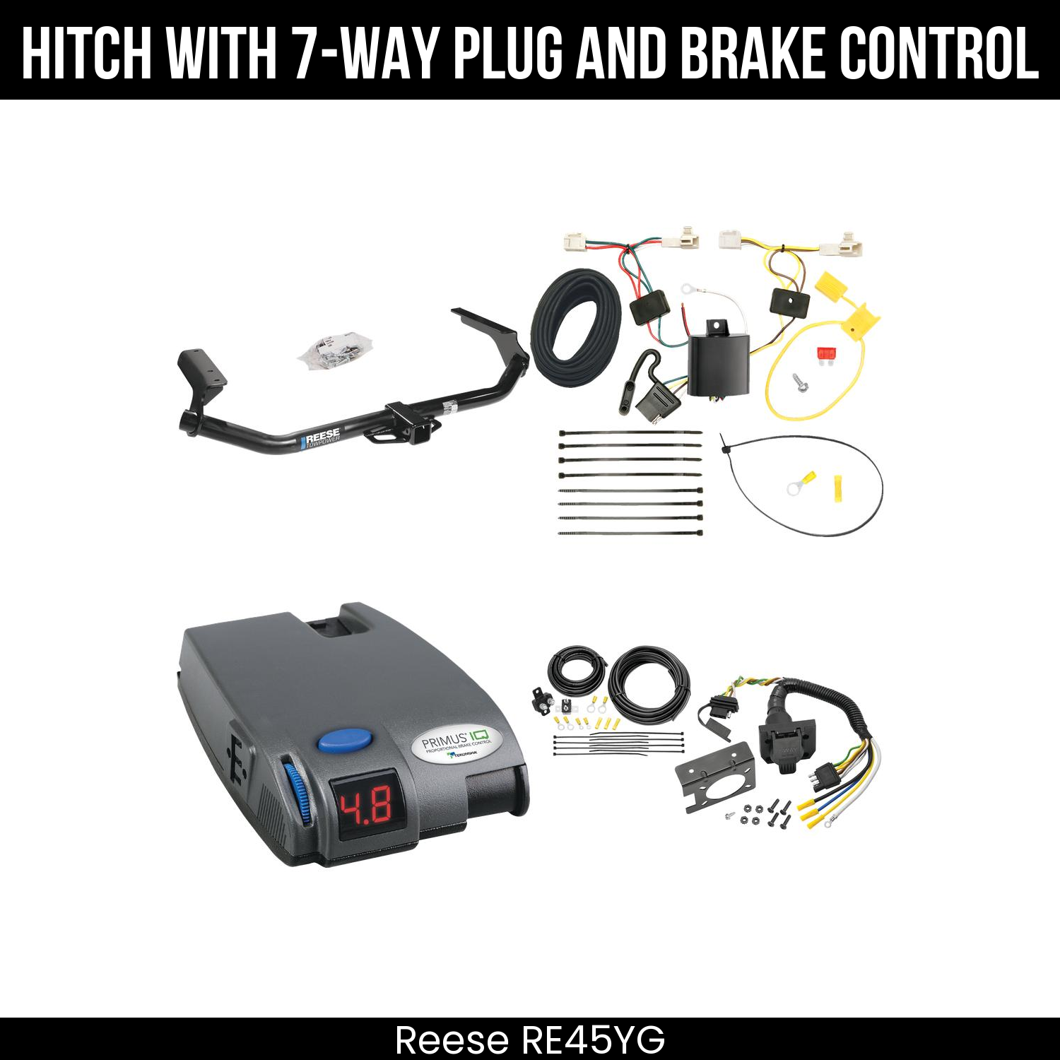 Trailer Hitch , 7-Way , Tekonsha Primus IQ Brake Control