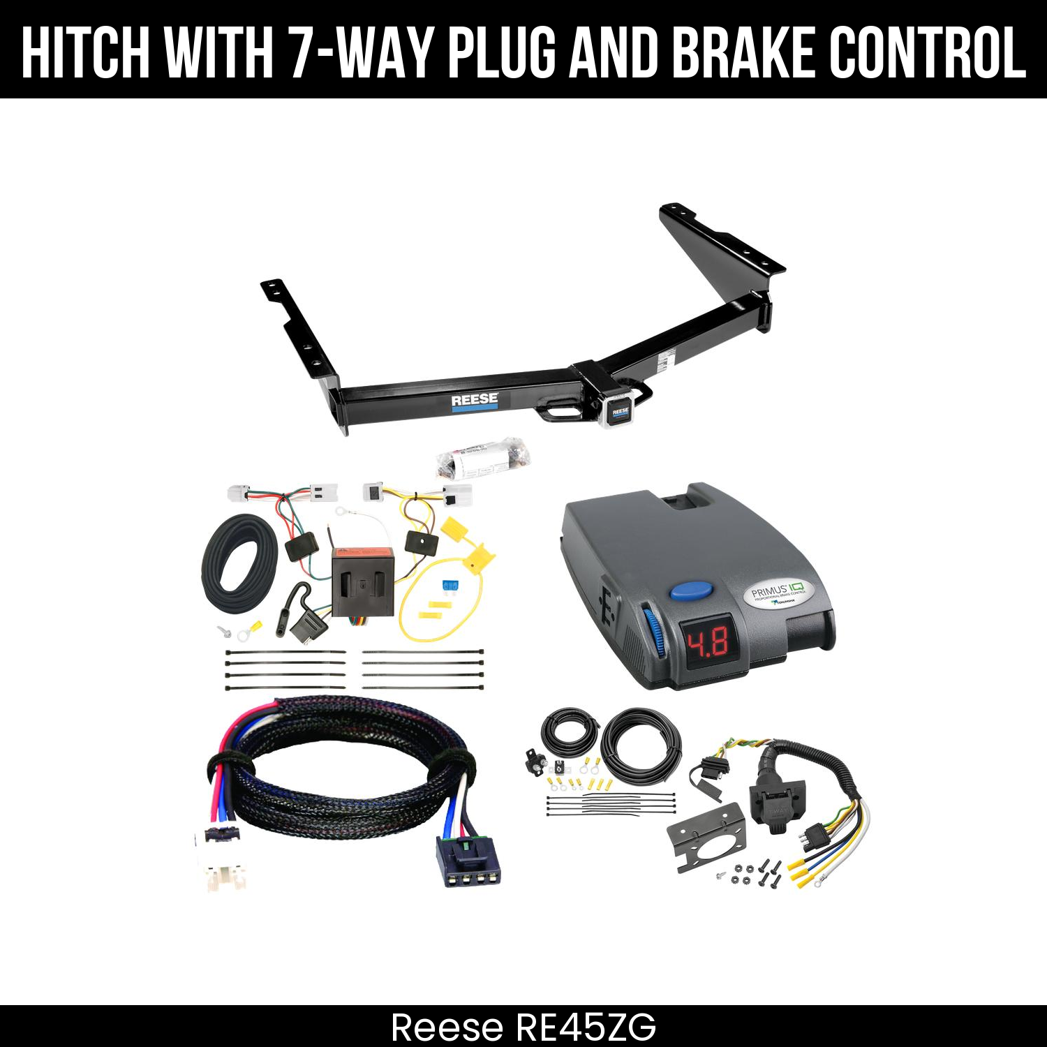 Trailer Hitch , 7-Way , Tekonsha Primus IQ Brake Control