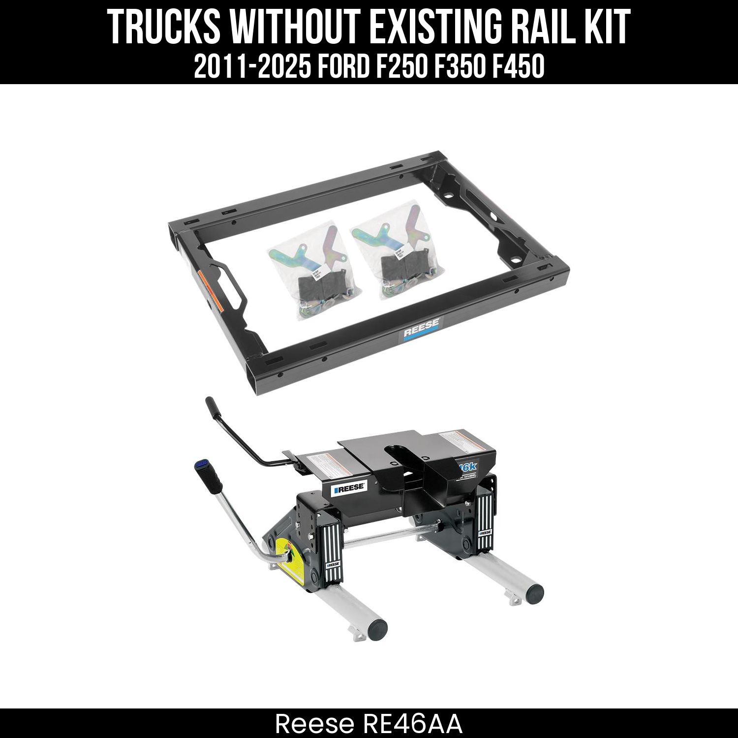 Rail Kit Adapter,Replacement 5th Wheel Head,5th Wheel Round Tube Slider