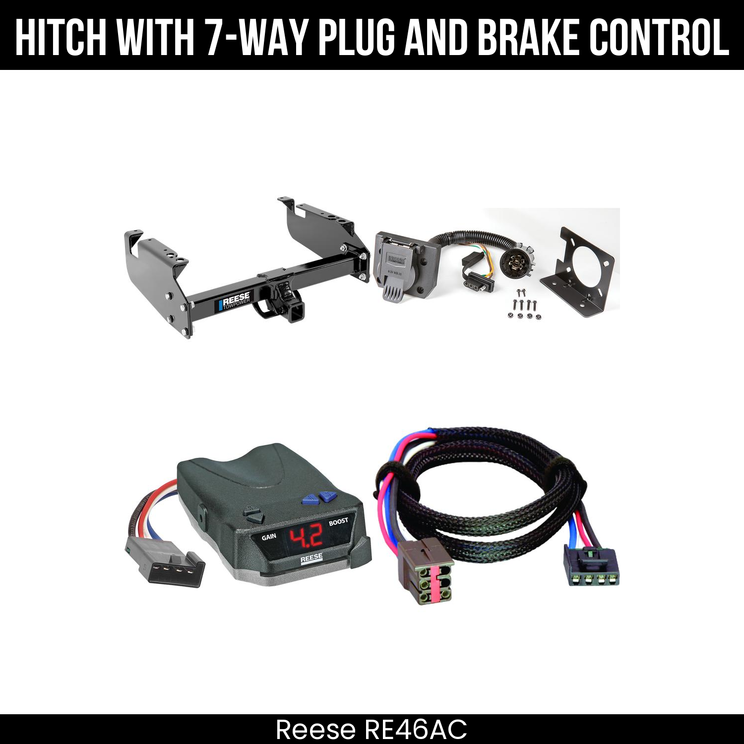 Trailer Hitch , 7-Way , Reese Brake EVN Control
