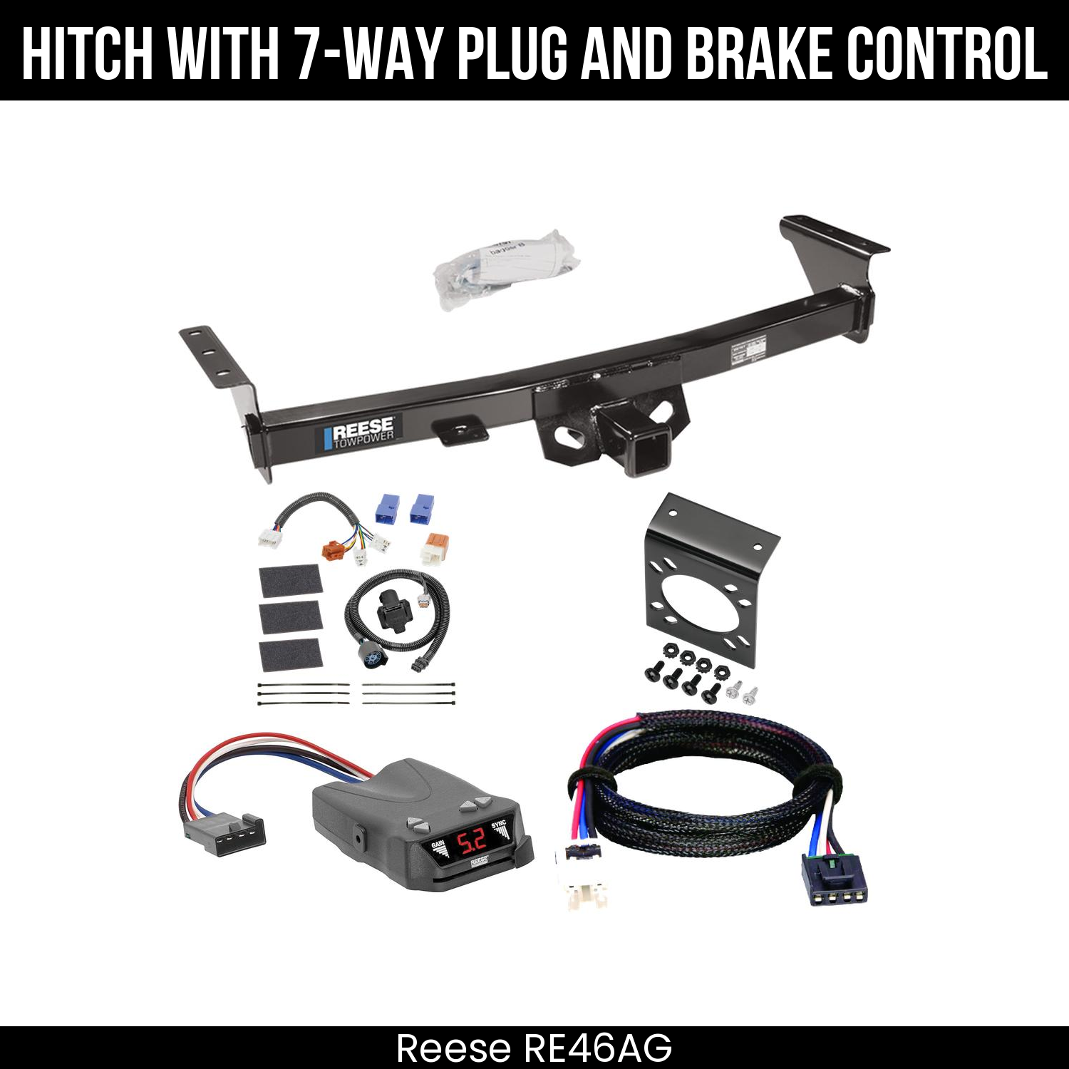 Trailer Hitch , 7-Way , Reese Brakeman IV Brake Control