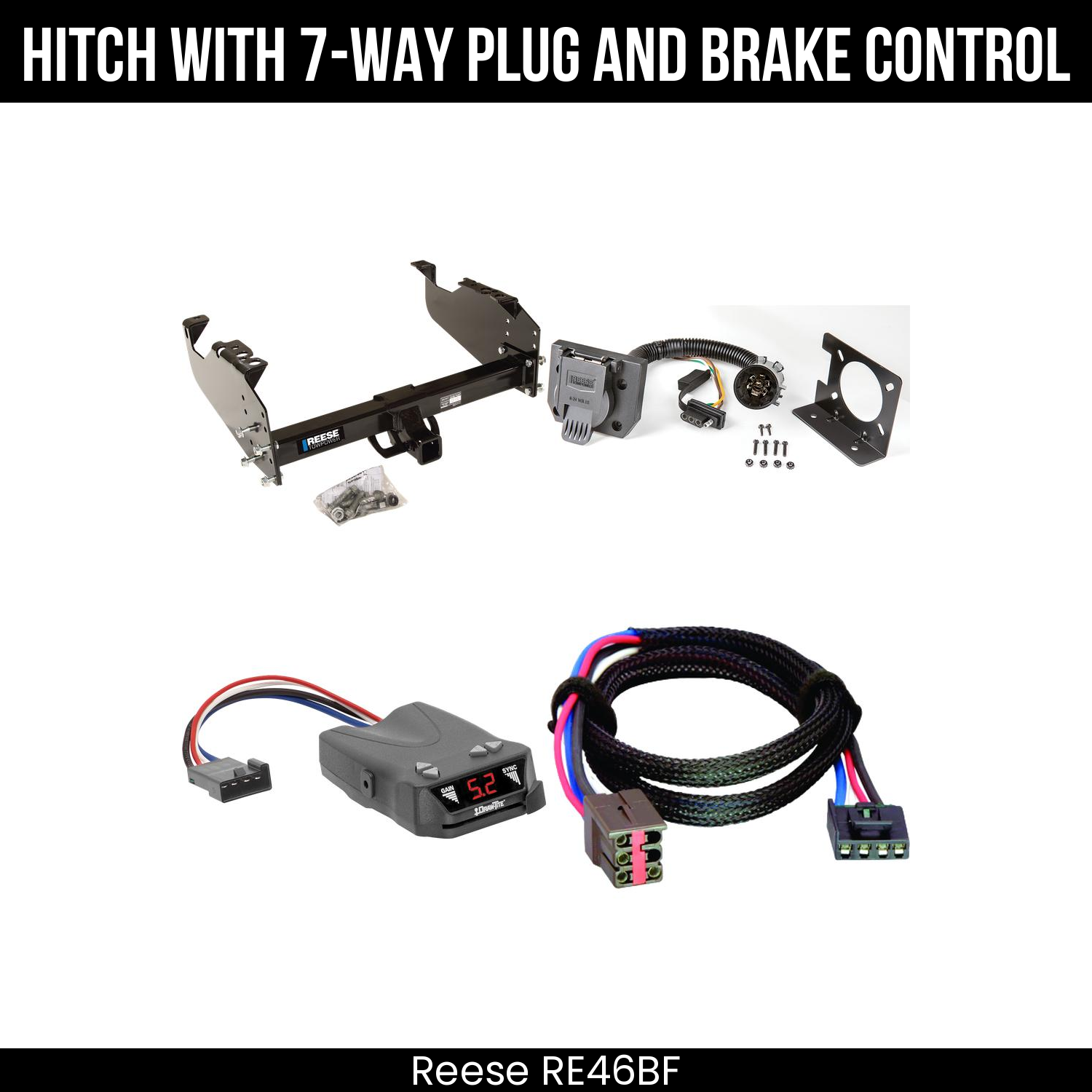Trailer Hitch , 7-Way , Draw-Tite Activator IV Brake Control