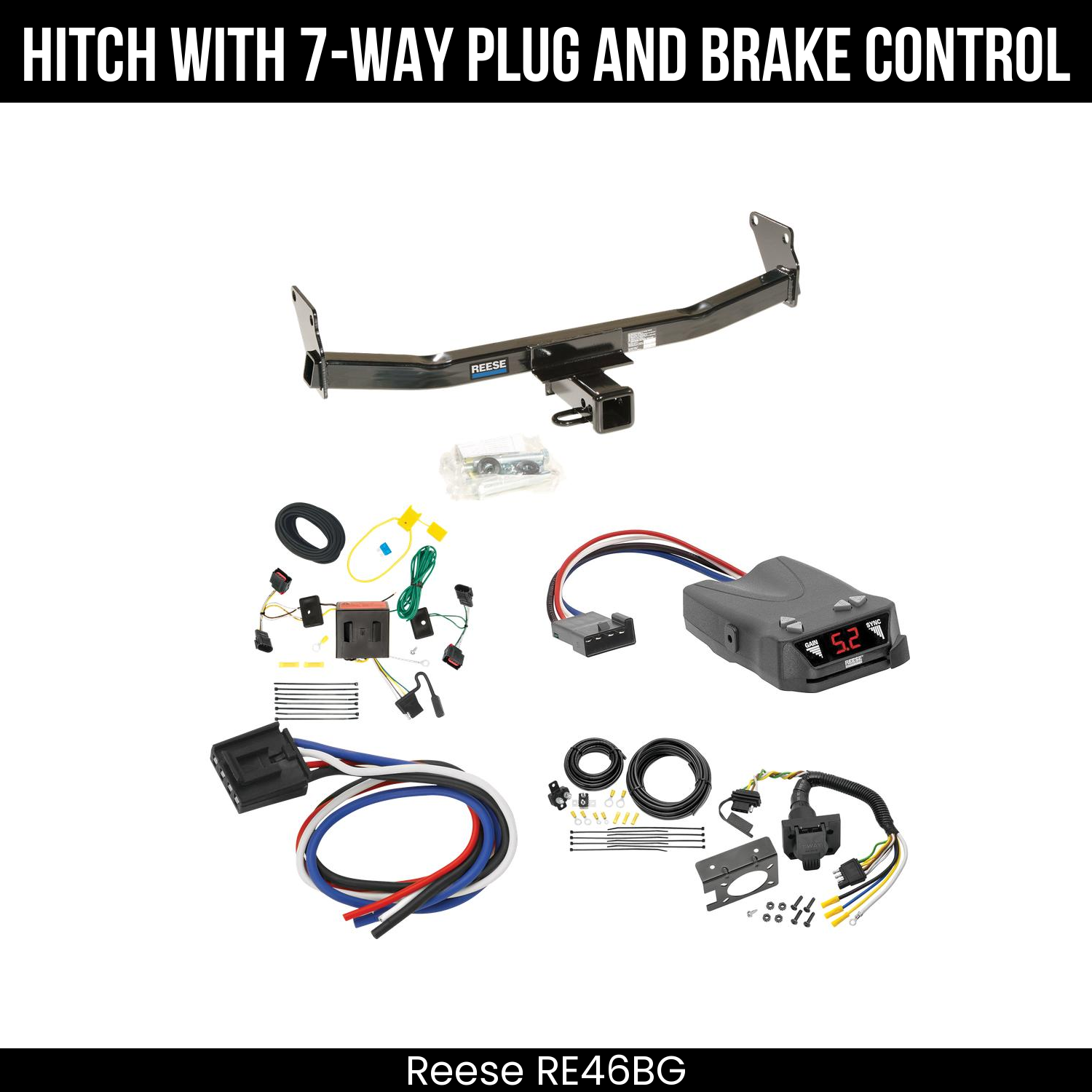 Trailer Hitch , 7-Way , Reese Brakeman IV Brake Control