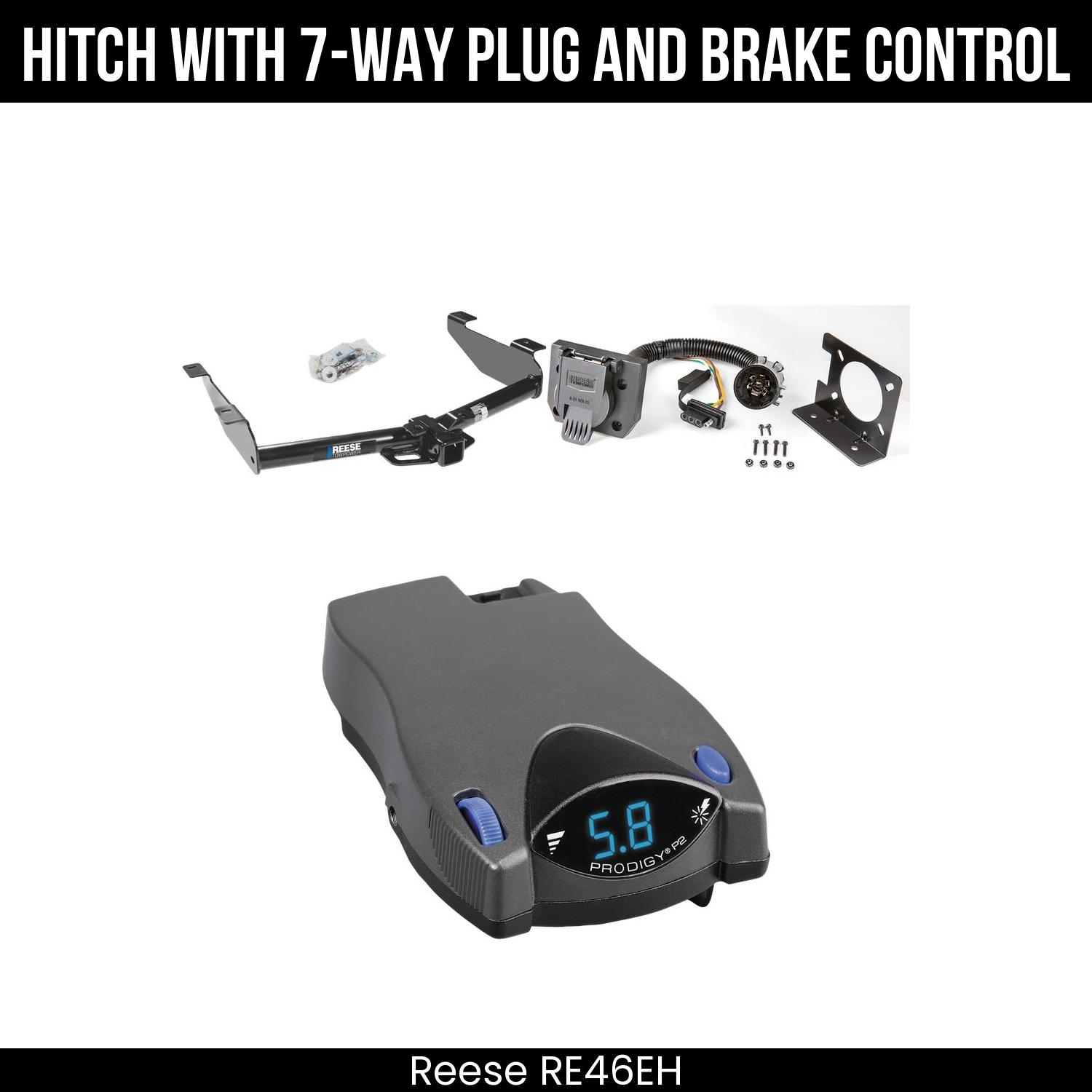 Trailer Hitch , 7-Way , Tekonsha Prodigy P2 Brake Control